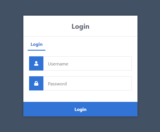 Authentication main page
